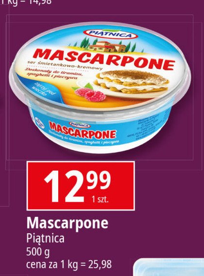 Mascarpone Piątnica promocja w Leclerc