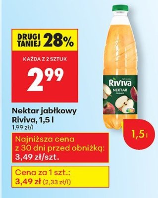 Nektar jabłkowy, 1,5 l promocja w Biedronka