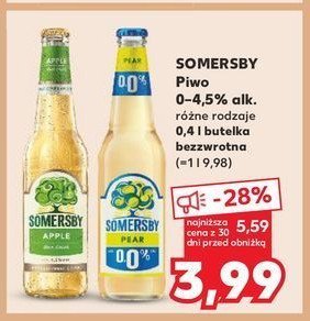 Piwo Somersby pear 0.0% promocja