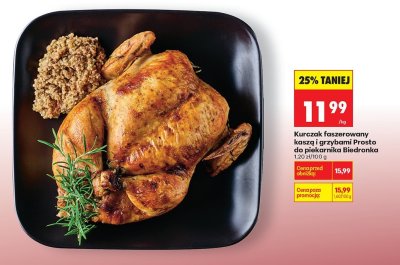Kurczak faszerowany kaszą i grzybami Prosto do piekarnika Biedronka promocja w Biedronka