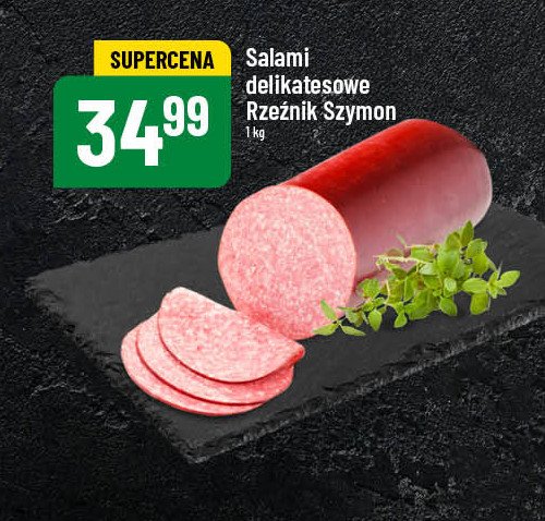 Salami delikatesowe Rzeźnik szymon poleca promocja