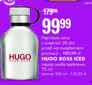 Woda toaletowa Hugo boss iced Hugo by hugo boss promocja
