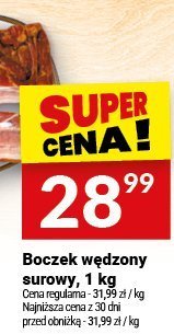 Boczek wędzony surowy, 1 kg promocja w Twój Market