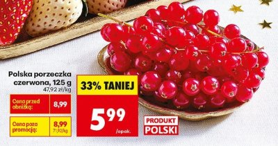Porzeczka czerwona promocja w Biedronka