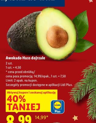 Awokado Hass dojrzałe Lidl promocja w Lidl