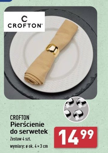 Pierścienie do serwetek Crofton promocja