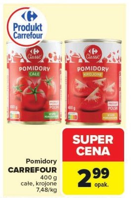 Pomidory Carrefour - krojone, całe, krojone w kawałkach promocja w Carrefour Market