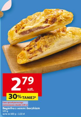 Bagietka z serem i boczkiem promocja w Auchan