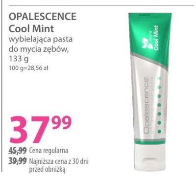 Pasta OPALESCENCE Cool Mint wybielająca do mycia zębów promocja w Hebe