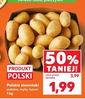 Polskie ziemniaki jadalne myte, luzem promocja w Kaufland
