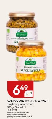 Warzywa konserwowe Eko-Wital - wybrany asortyment promocja w Chata Polska