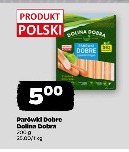 Parówki dobre Dolina dobra promocja w Netto