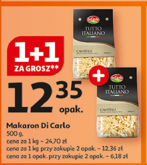 Makaron włoski cavatelli Di carlo promocja