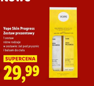 Zestaw prezentowy Yope Skin Progress promocja w Lidl