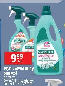 P艂yn dezynfekuj膮cy i czyszcz膮cy do kuchni cytrusowy Sanytol promocja