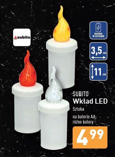 Wkład led 30 dni żółty Subito promocja