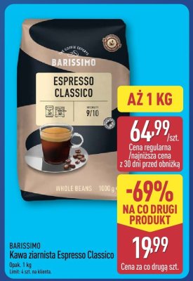 Kawa ziarnista Espresso Classico promocja w Aldi