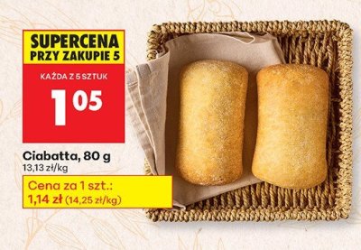 Ciabatta, 80 g promocja w Biedronka
