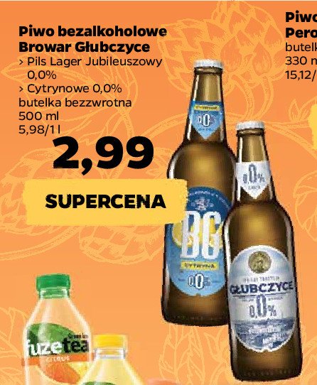 Piwo Browar głubczyce cytryna 0.0 % promocja