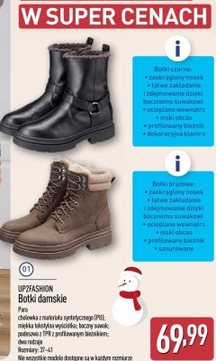 Botki damskie promocja w Aldi