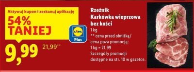 Karkówka wieprzowa bez kości kotlety Haga promocja w Lidl