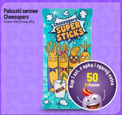 Paluszki serowe Cheesupers Super Sticks promocja w POLOmarket