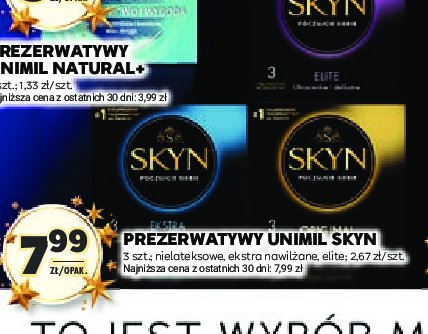 Prezerwatywy original Unimil skyn promocja w Stokrotka