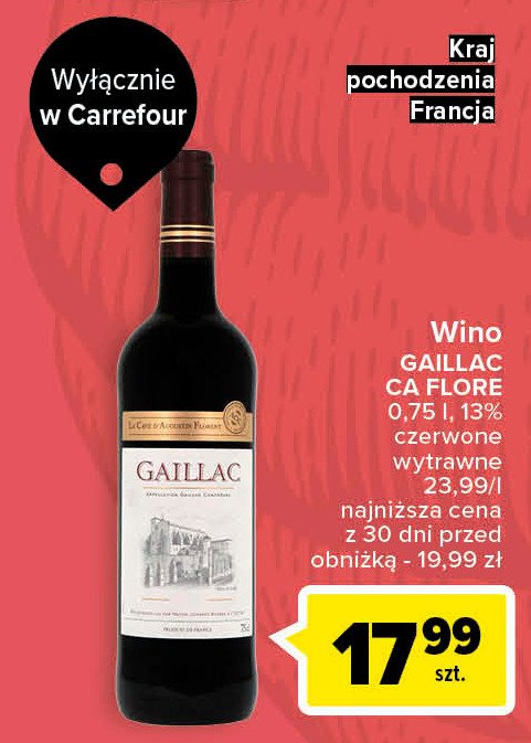 Wino Gaillac flore promocja