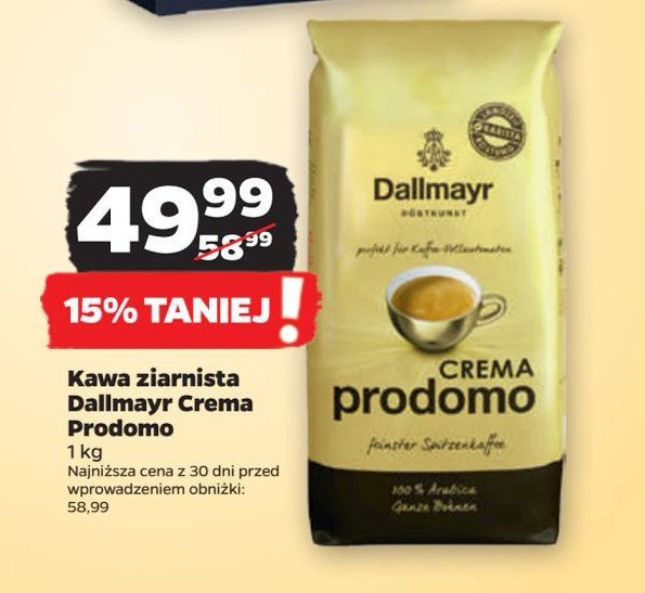 Kawa Dallmayr crema prodomo promocja w Netto