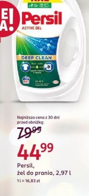 Persil żel do prania Deep Clean, 2,97 l promocja w Rossmann