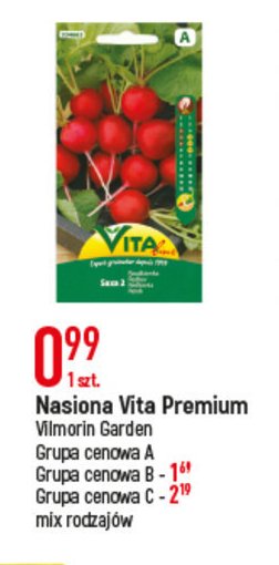 Nasiona vita premium grupa cenowa a warzywa Vilmorin garden promocja