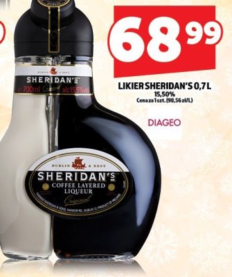 Likier Sheridan's 0,7L promocja w TOPAZ
