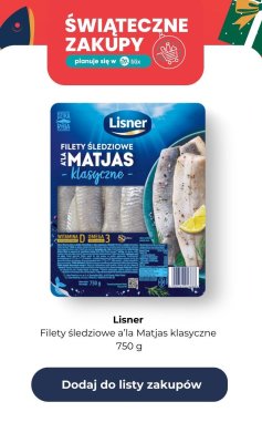 Filety śledziowe a'la Matjas klasyczne promocja w Auchan