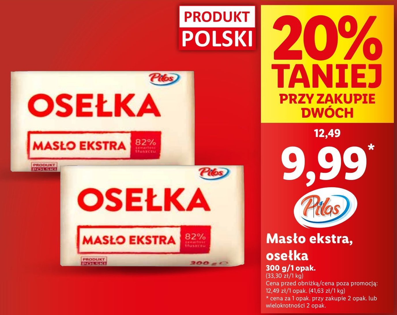 Osełka 83% Pilos promocja