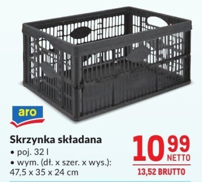 Skrzynka składana Aro promocja w Makro