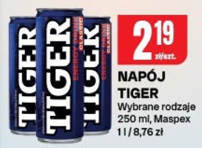 Napój Tiger promocja w Chorten