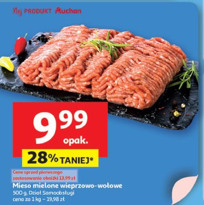 Mięso mielone wieprzowo-wołowe Auchan promocja
