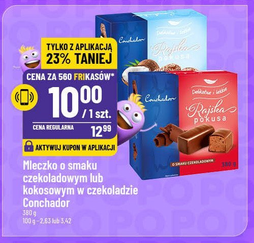 Mleczko rajska pokusa kokosowe Conchador promocja w POLOmarket