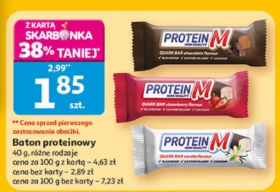 Baton proteinowy różne rodzaje 40 g promocja w Auchan