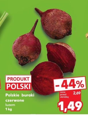 Buraki czerwone polskie luzem Kaufland promocja w Kaufland