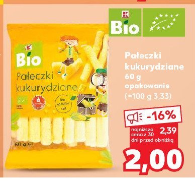 Pałeczki kukurydziane K-classic bio promocja