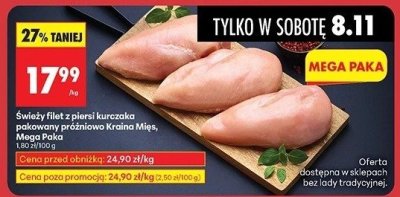 Filet z piersi kurczaka z zielonych ferm promocja w Biedronka