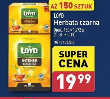 Herbata intense black + herbata ceylon Loyd tea promocja