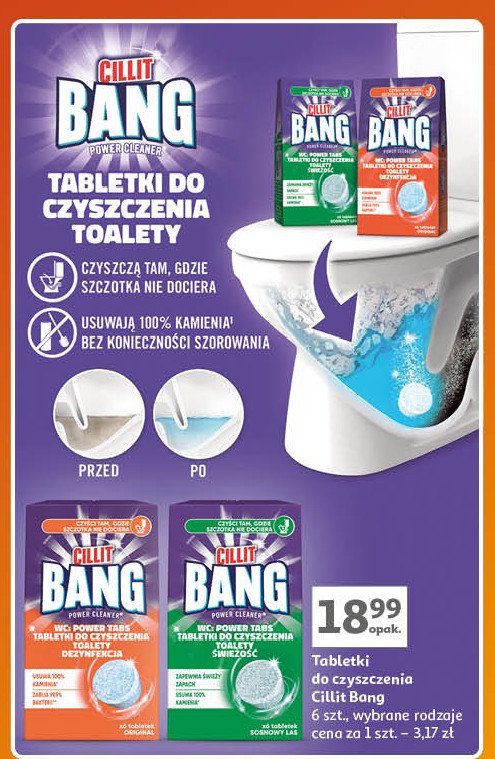 Tabletki do czyszczenia wc Cillit bang promocja