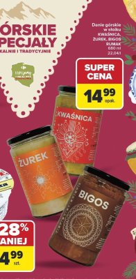 Danie górskie w słoiku KWAŚNICA, ŻUREK, BIGOS RUMAK promocja w Carrefour Market