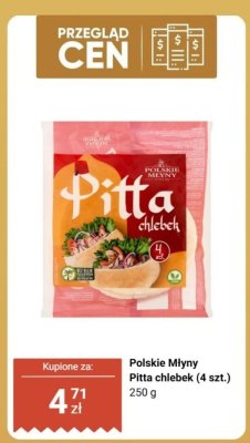 Pitta chlebek Polskie Młyny (4 szt.) promocja w Biedronka