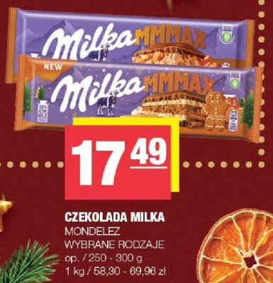 Czekolada Milka Mmmax Mondelez wybrane rodzaje promocja w SPAR