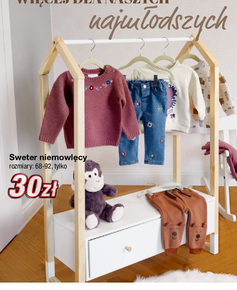 Sweter niemowlęcy 68-92 cm promocja