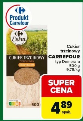 Cukier trzcinowy CARREFOUR promocja w Carrefour