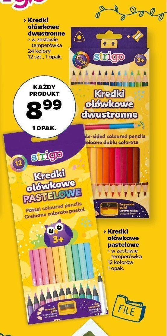 Kredki pastelowe Strigo promocja